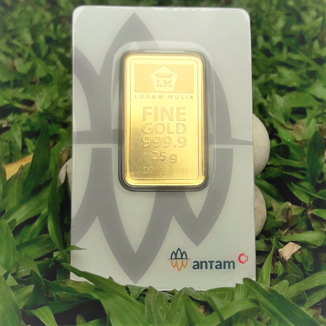 LOGAM MULIA EMAS ANTAM CERTICARD 25 GRAM 25 gram