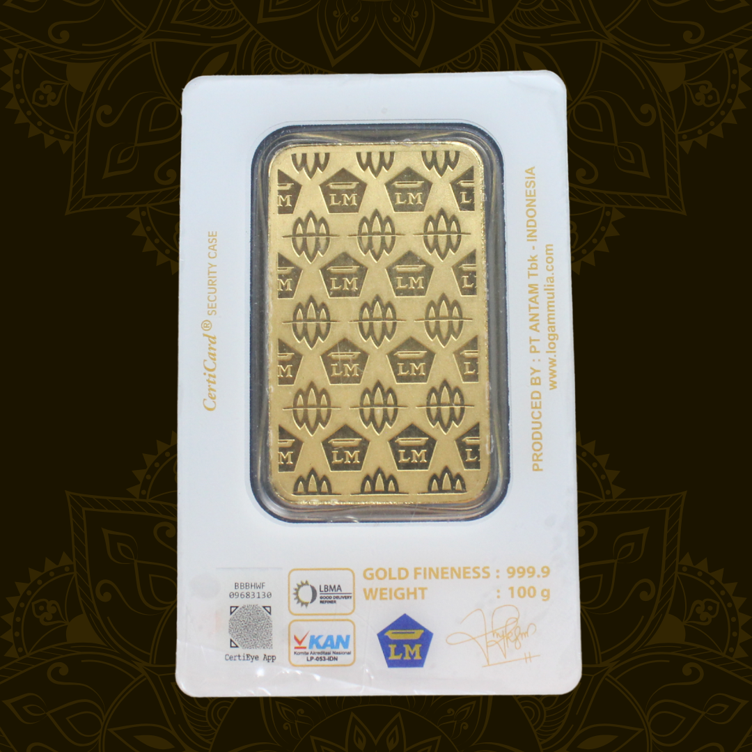 LOGAM MULIA EMAS CERTICARD 100 GRAM 100 gram