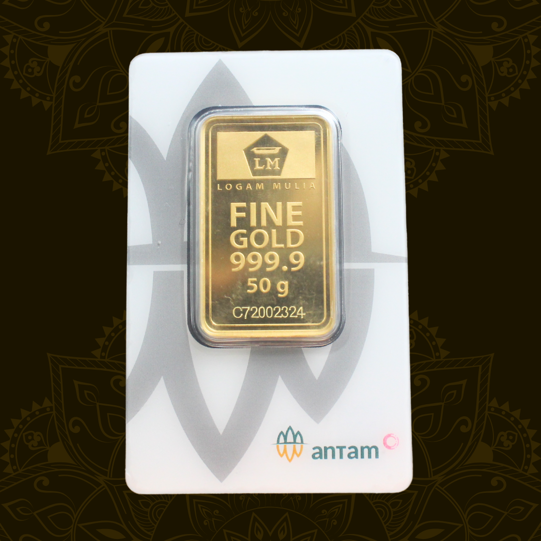 LOGAM MULIA EMAS ANTAM CERTICARD 50 GRAM 50 gram