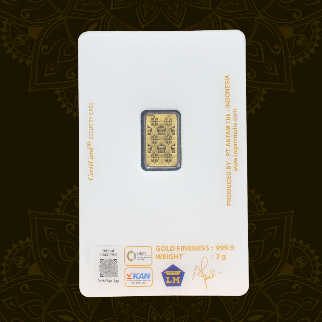 LOGAM MULIA EMAS CERTICARD 2 GRAM 2 gram
