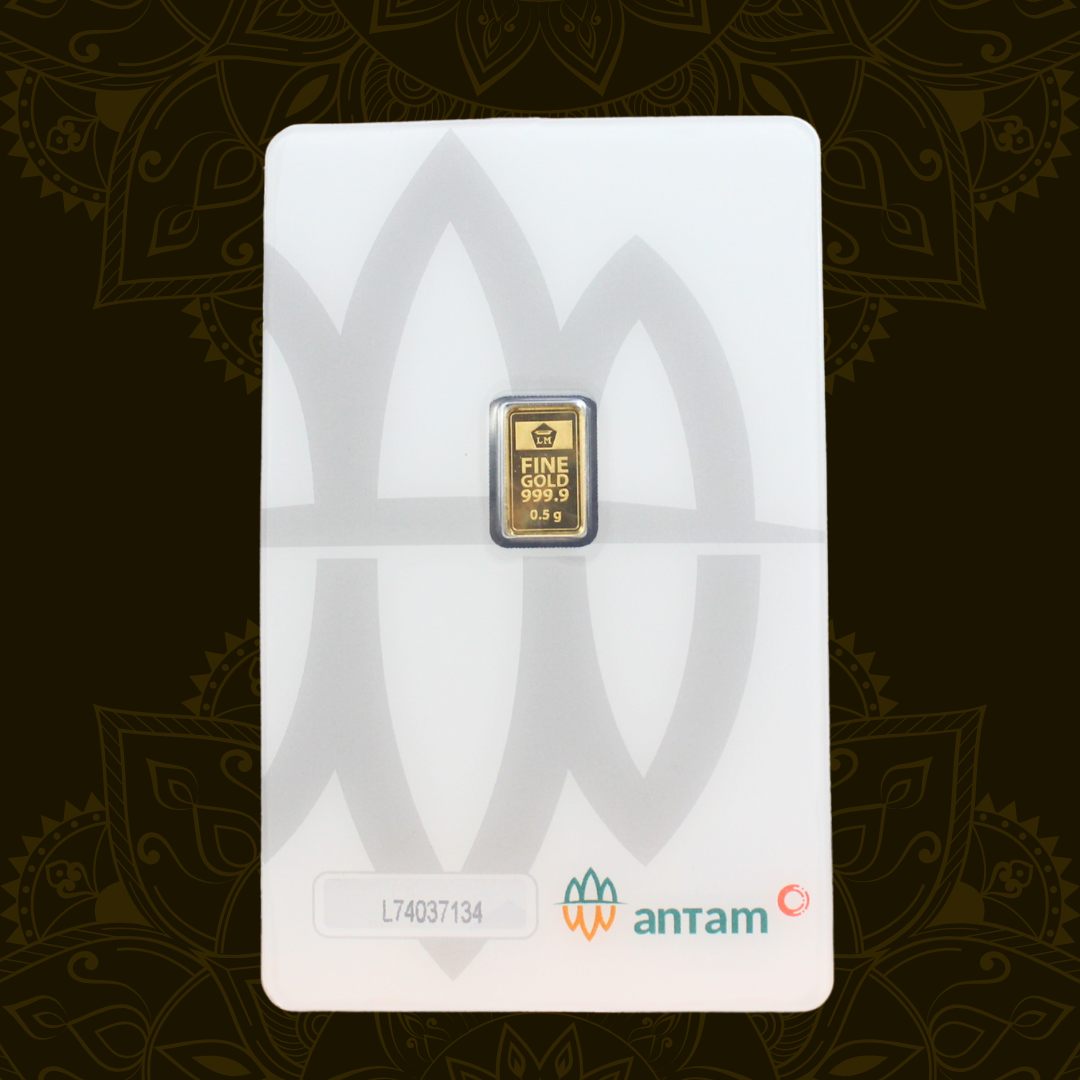 LOGAM MULIA EMAS ANTAM CERTICARD 0.5 GRAM 0.5 gram